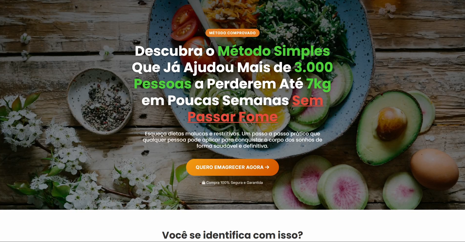 Página de Captura E-book Emagrecimento